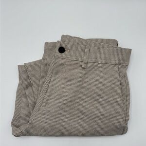 Zara Men's Dress Pants - Beige Houndstooth
